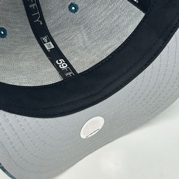 Oklahoma City Thunder Hat Baseball Cap New Era 59Fifty Aqua Blue Fitted 7 1/8 - Picture 5 of 9
